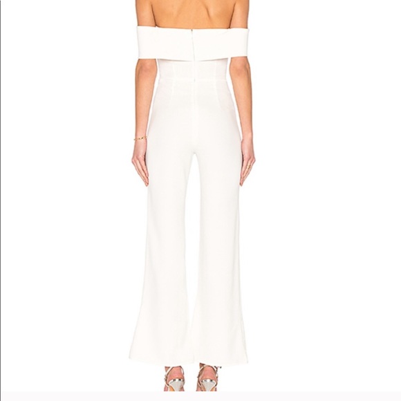 Bachelorette or wedding white Superdown (Revolve) jumpsuit NWT - Picture 2 of 7